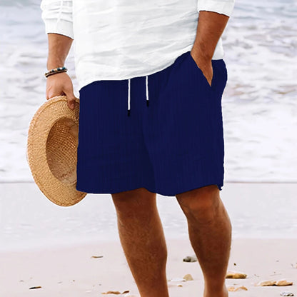 Comfortable Men's Linen-Look Shorts