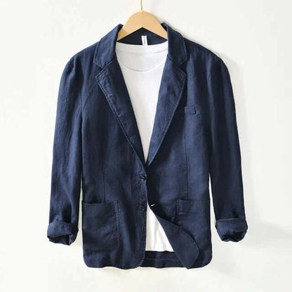 Linen Blazer Men Summer Lightweight