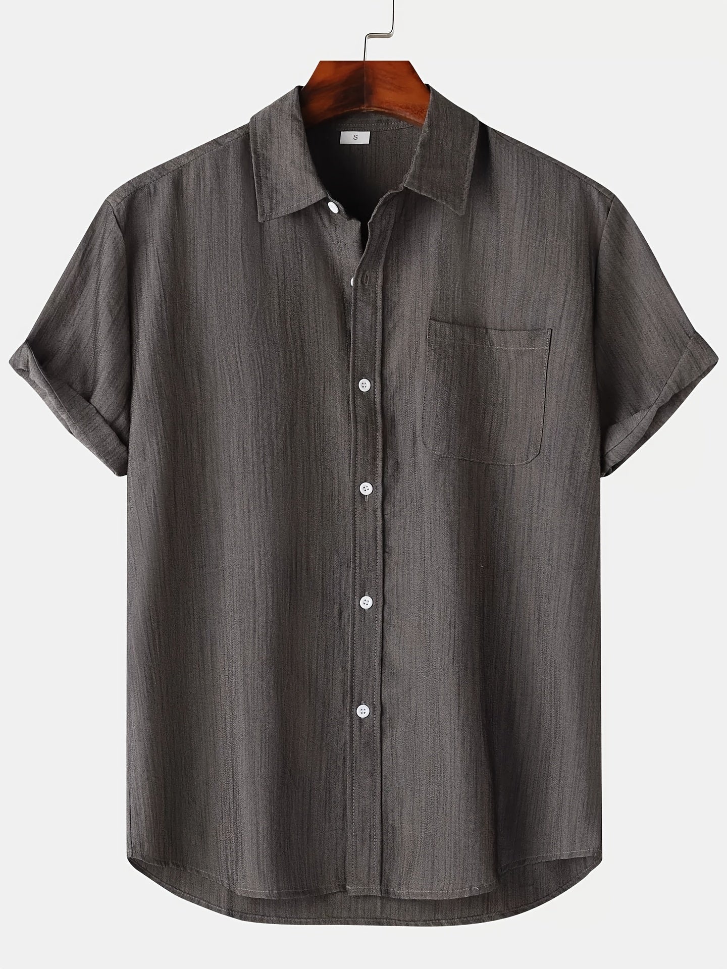 Linen Shirt Summer Short Sleeve Button Down