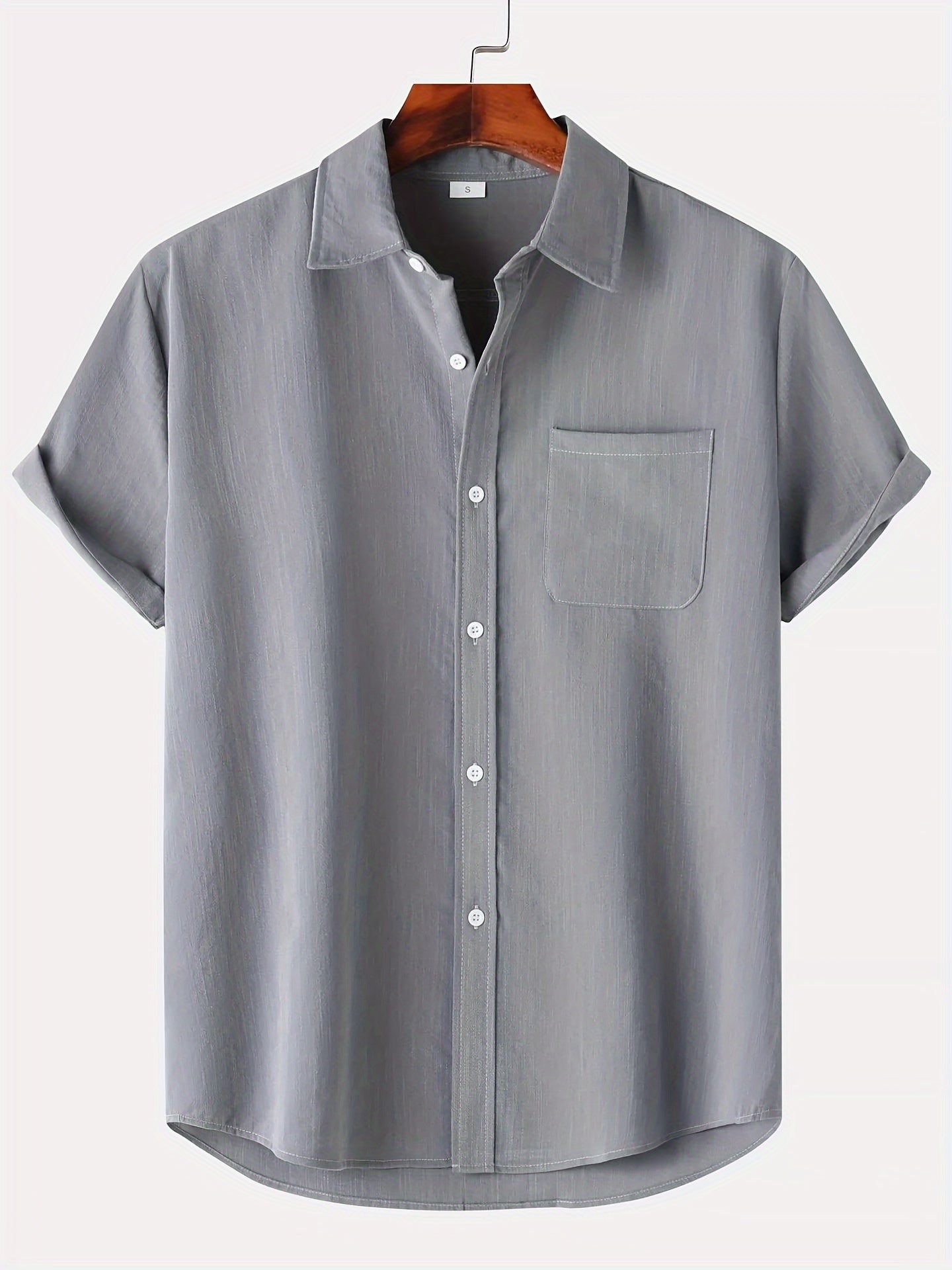 Linen Shirt Summer Short Sleeve Button Down