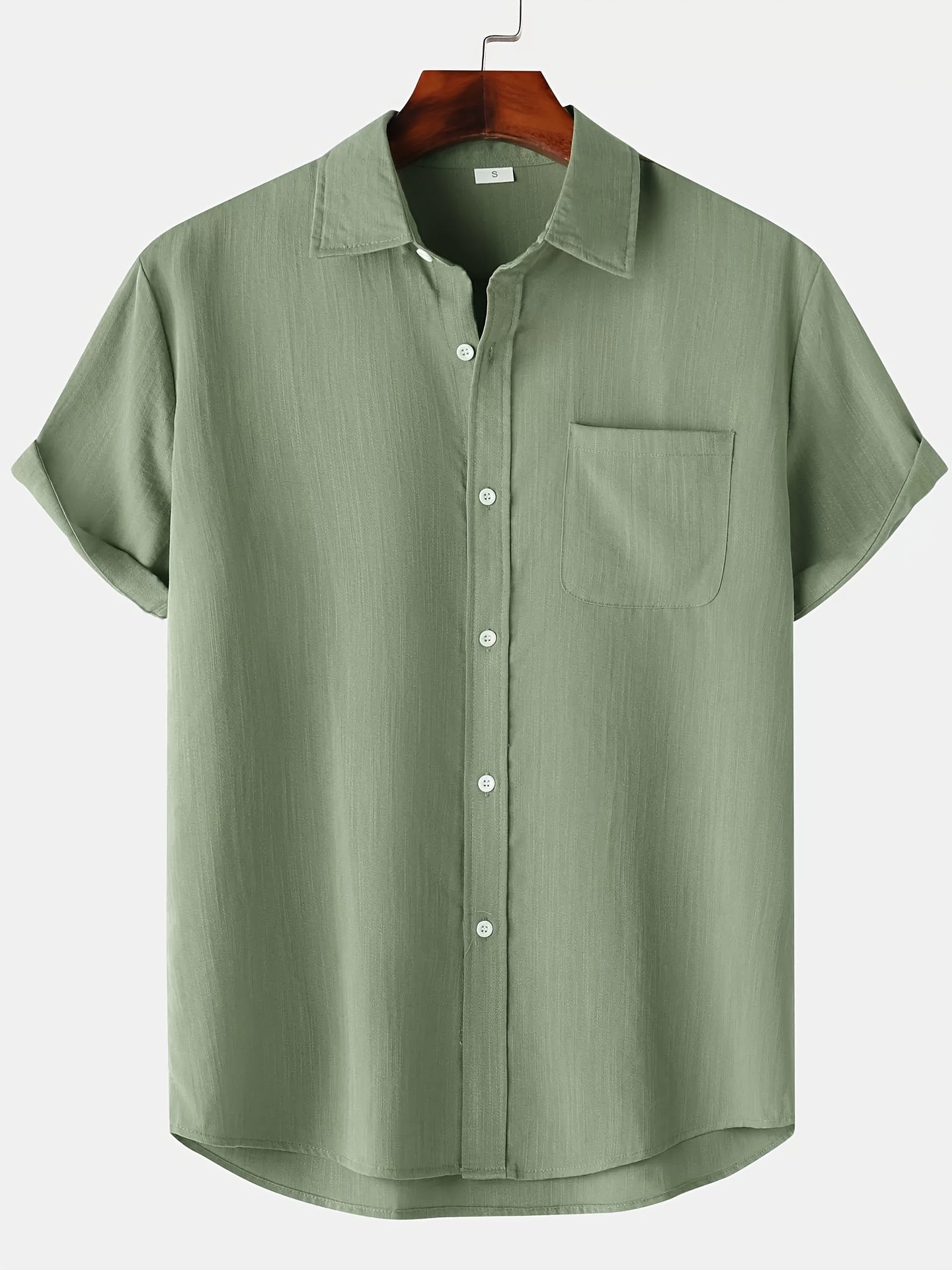 Linen Shirt Summer Short Sleeve Button Down