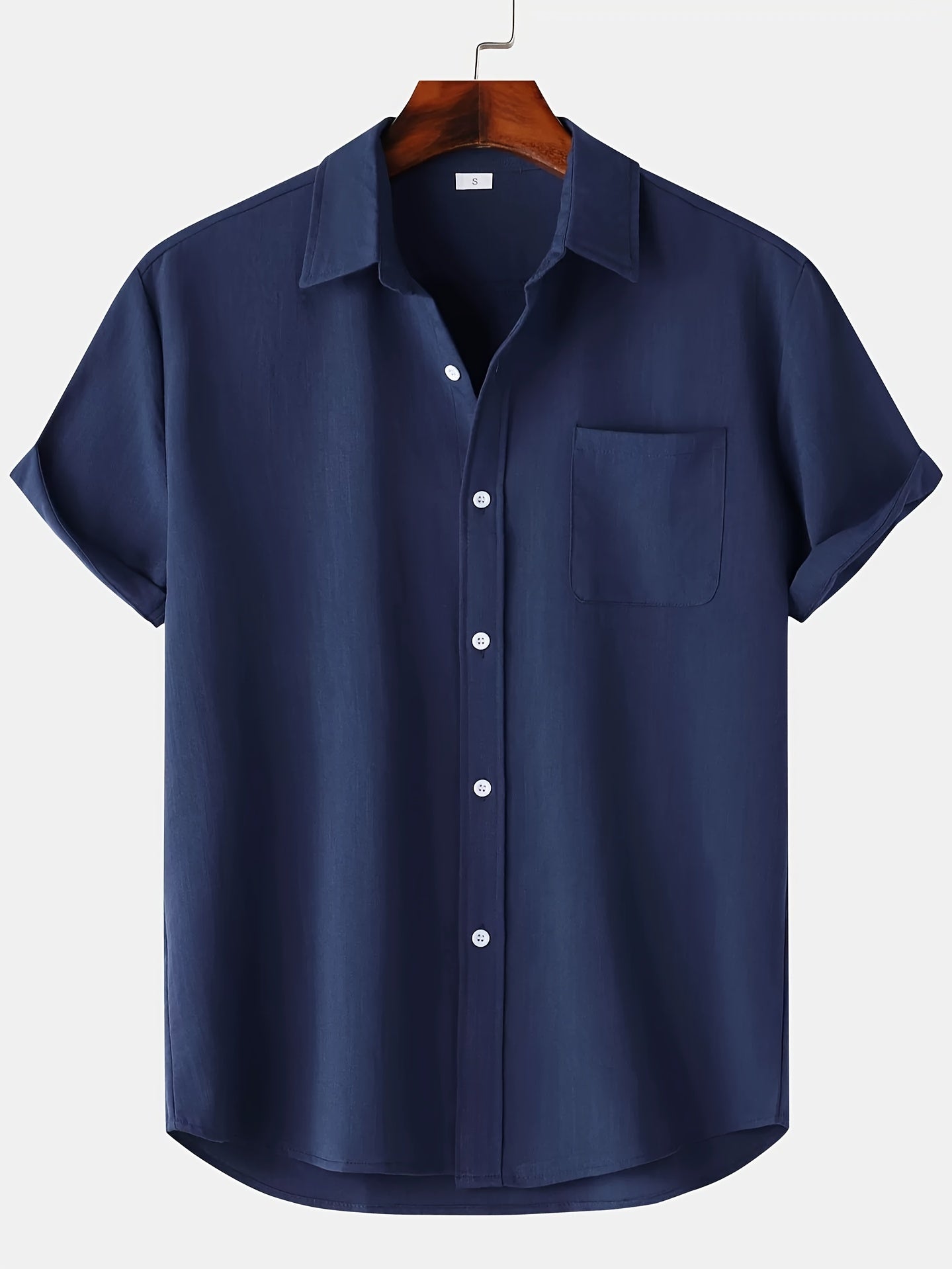 Linen Shirt Summer Short Sleeve Button Down