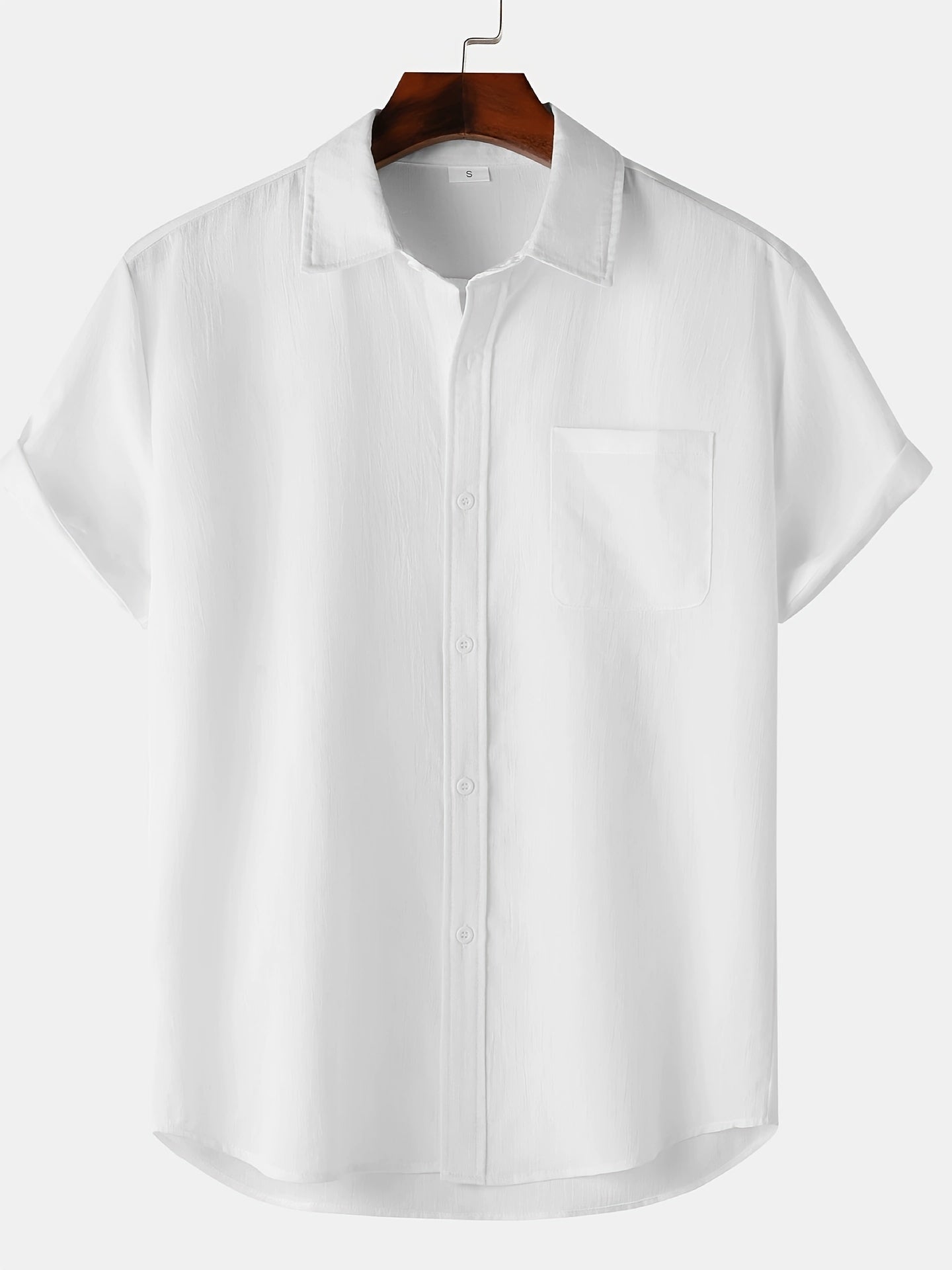 Linen Shirt Summer Short Sleeve Button Down