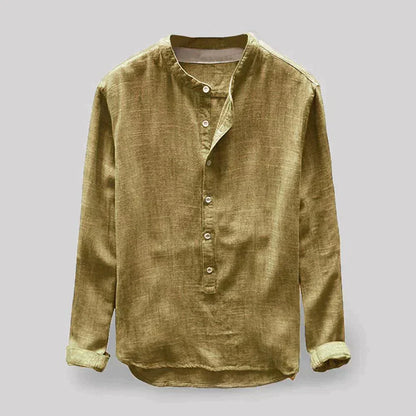 Men's Linen Long Sleeve Classic Shirt