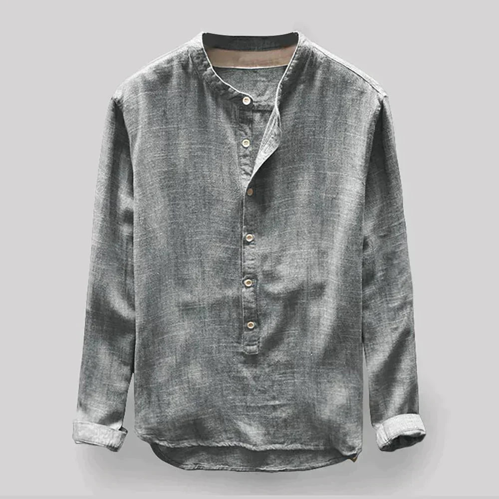 Men's Linen Long Sleeve Classic Shirt