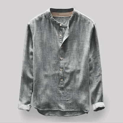 Men's Linen Long Sleeve Classic Shirt