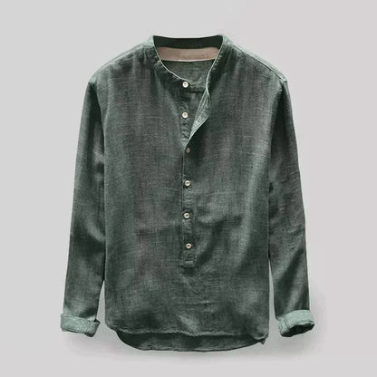 Men's Linen Long Sleeve Classic Shirt