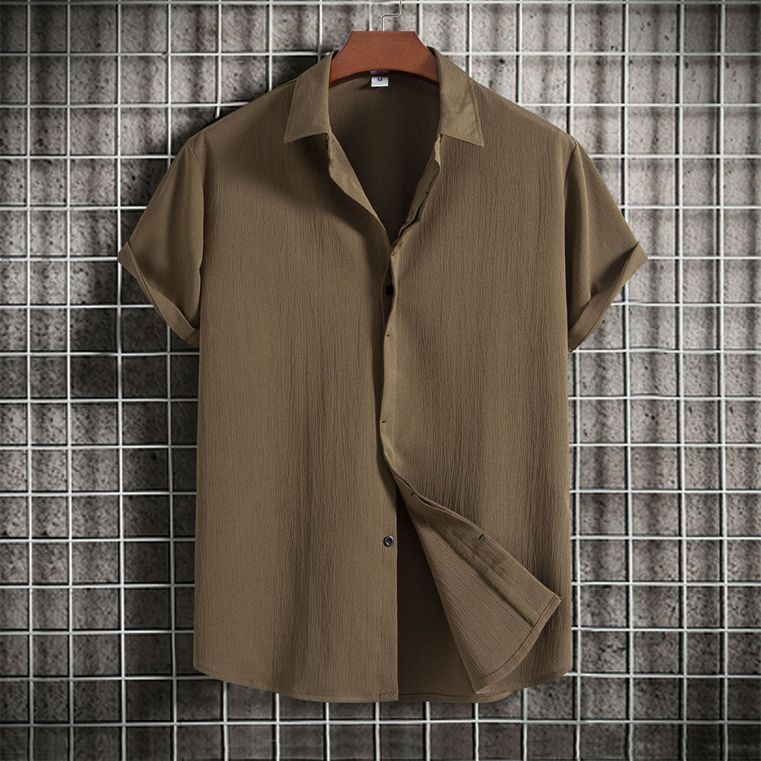 Summer Linen Shirt Short Sleeve Elegance