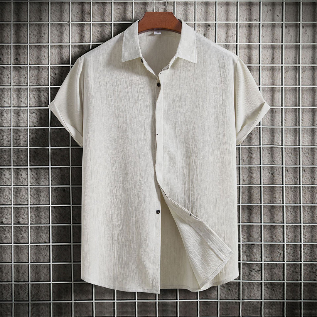 Summer Linen Shirt Short Sleeve Elegance