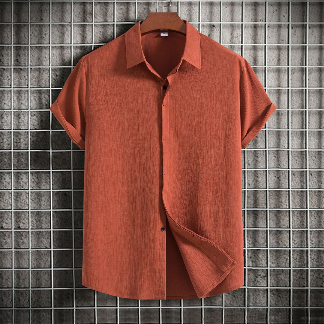 Summer Linen Shirt Short Sleeve Elegance