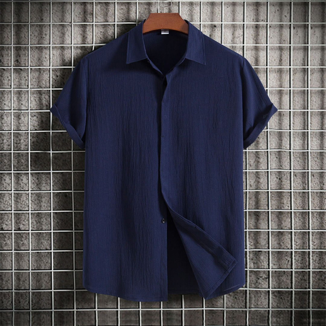 Summer Linen Shirt Short Sleeve Elegance