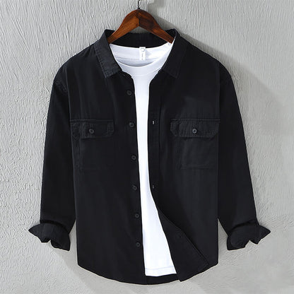 Men's Linen Casual Long-Sleeve Shirt