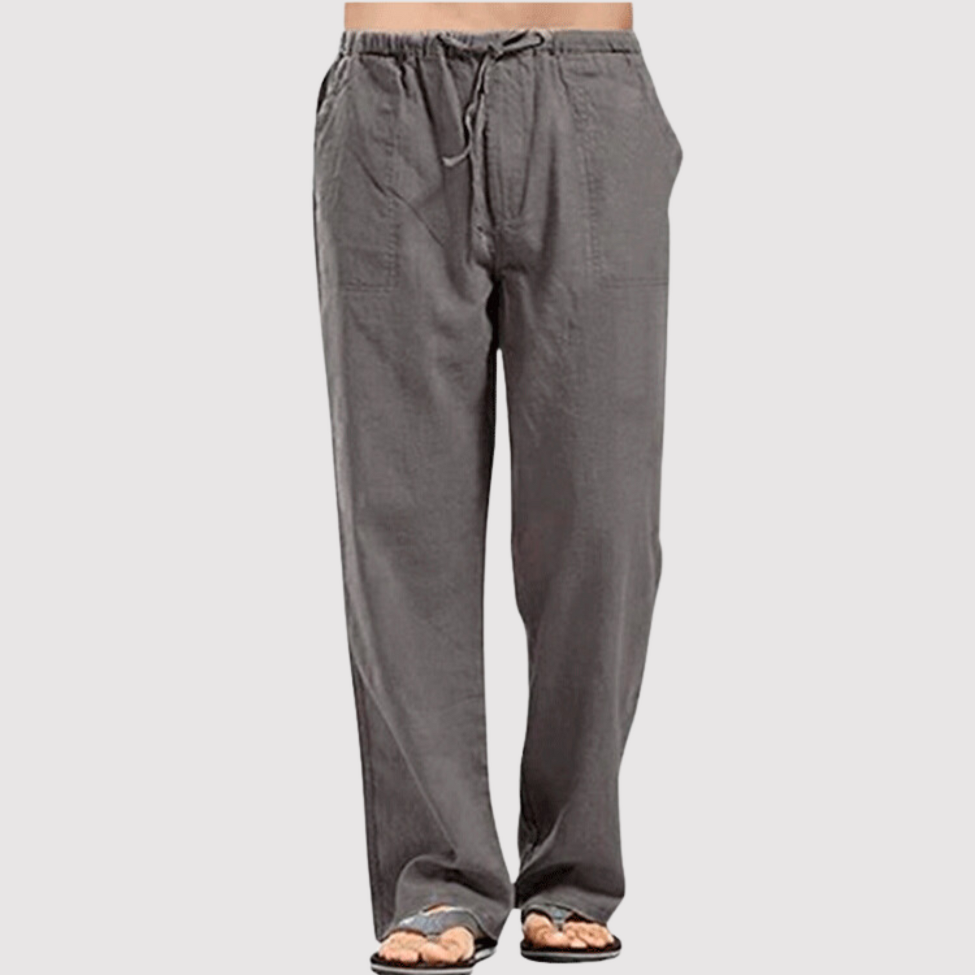 Sommerhose Leinen Bequem Männer - IdealeKleiden