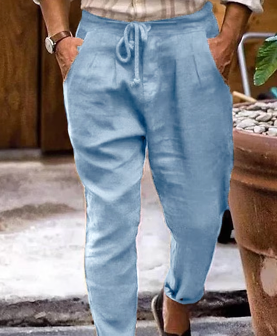 Comfortable Linen Loose Fit Summer Trousers