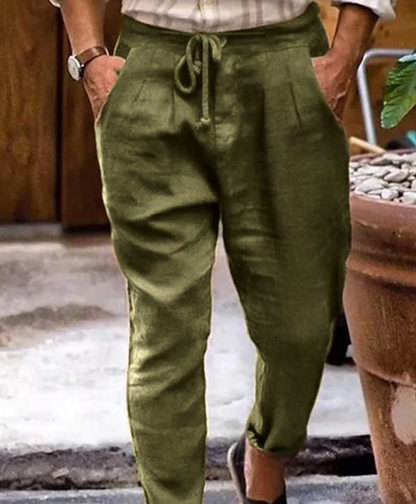 Comfortable Linen Loose Fit Summer Trousers