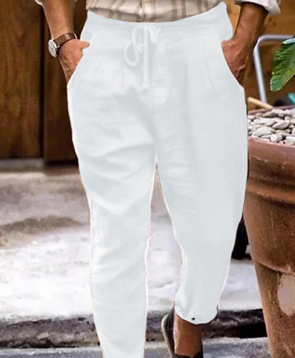 Comfortable Linen Loose Fit Summer Trousers