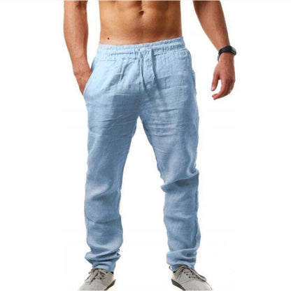 Linen Pants Summer Comfortable Elastic