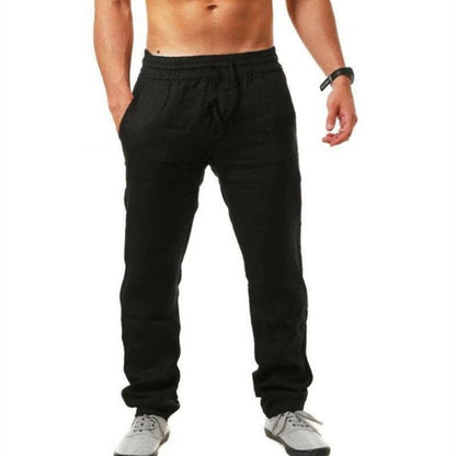 Linen Pants Summer Comfortable Elastic