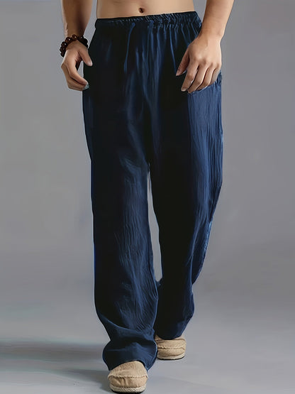 Comfortable Men's Trousers Elastic Waistband