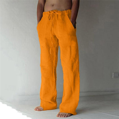 Light Linen Trousers for Men, Summer, Comfortable