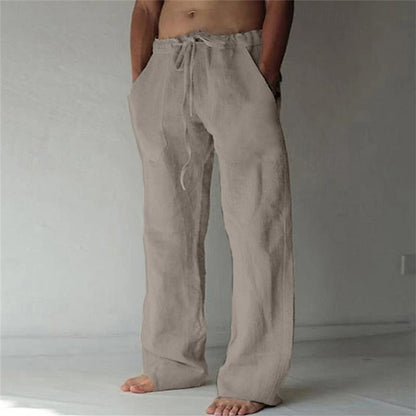 Light Linen Trousers for Men, Summer, Comfortable