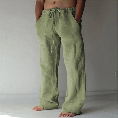 Light Linen Trousers for Men, Summer, Comfortable