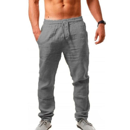 Men's Linen Pants Comfortable Straight Leg Summer