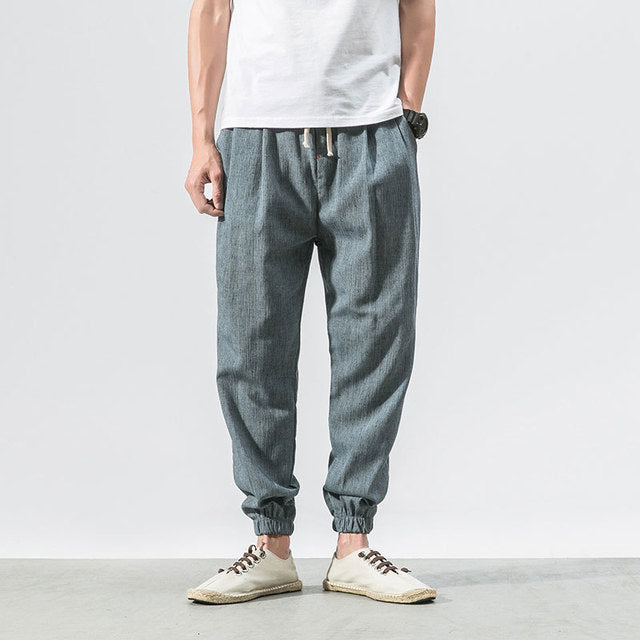 Comfortable Men's Lightweight Cotton Joggers