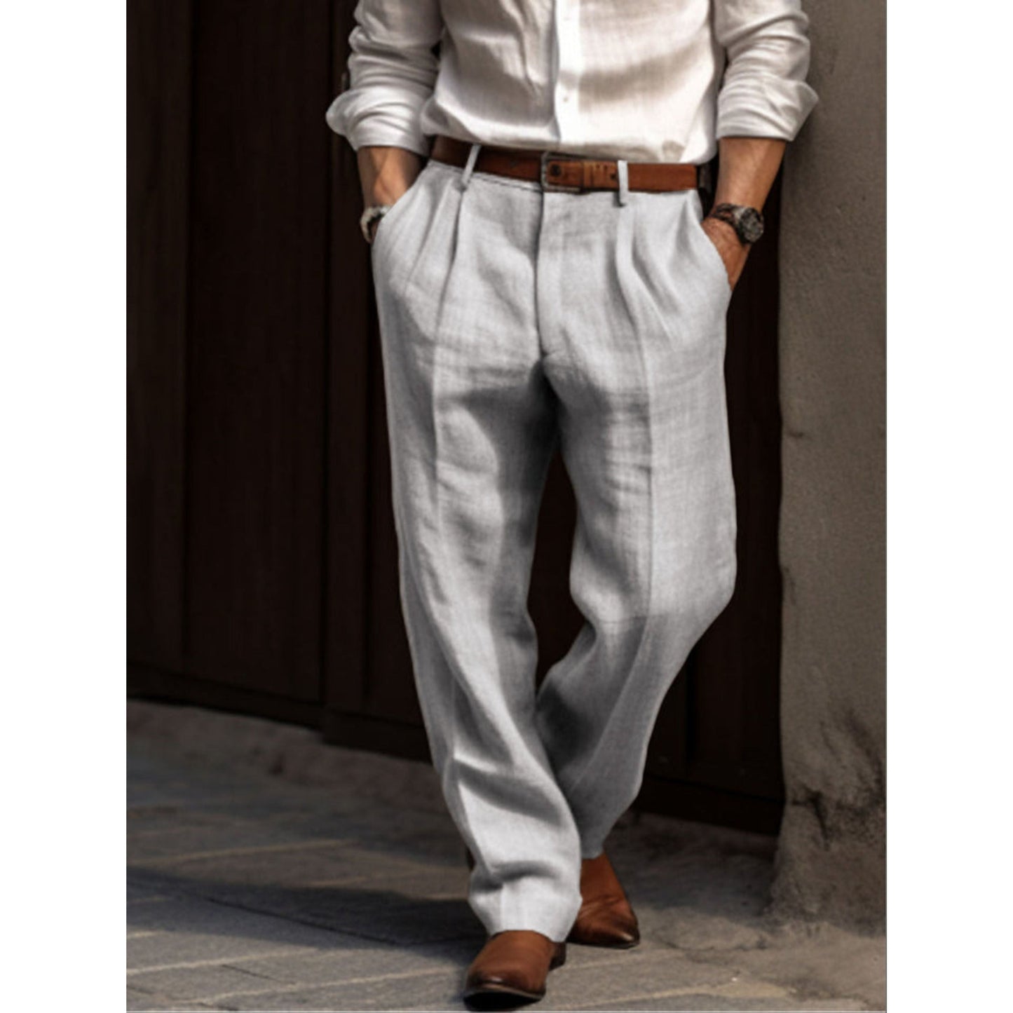 Linen trousers Summer Comfortable Loose fit