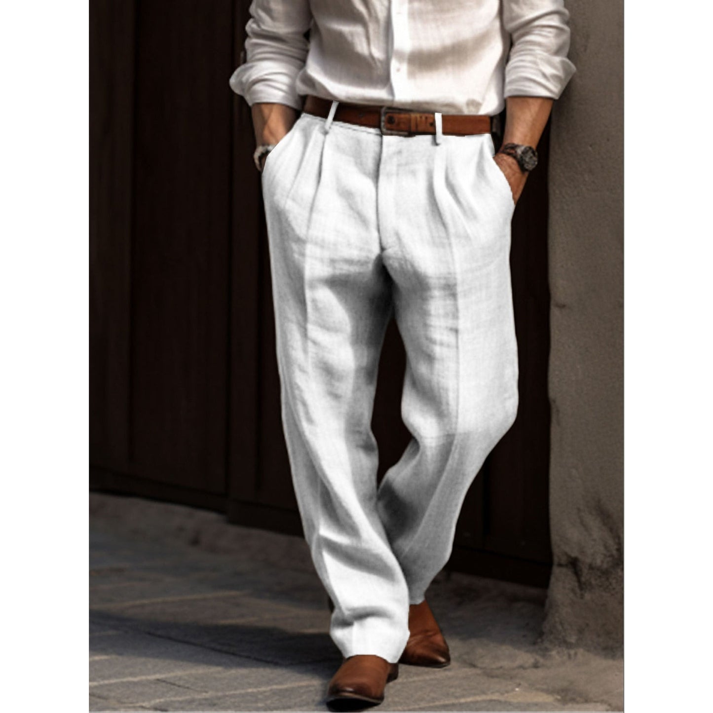 Linen trousers Summer Comfortable Loose fit