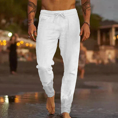Men's Linen Trousers - Comfortable, Elegant Summer Fashion