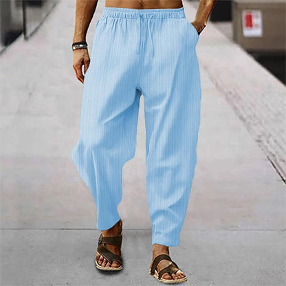 Men's Linen Trousers Comfortable Summer