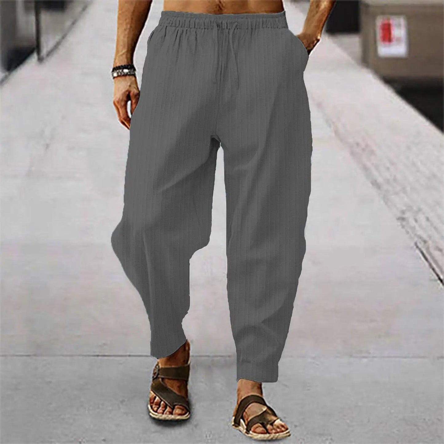 Men's Linen Trousers Comfortable Summer