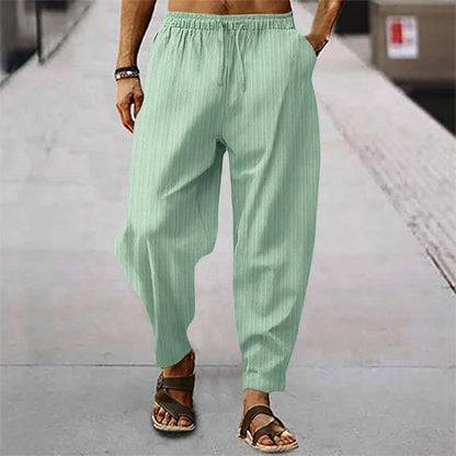 Men's Linen Trousers Comfortable Summer