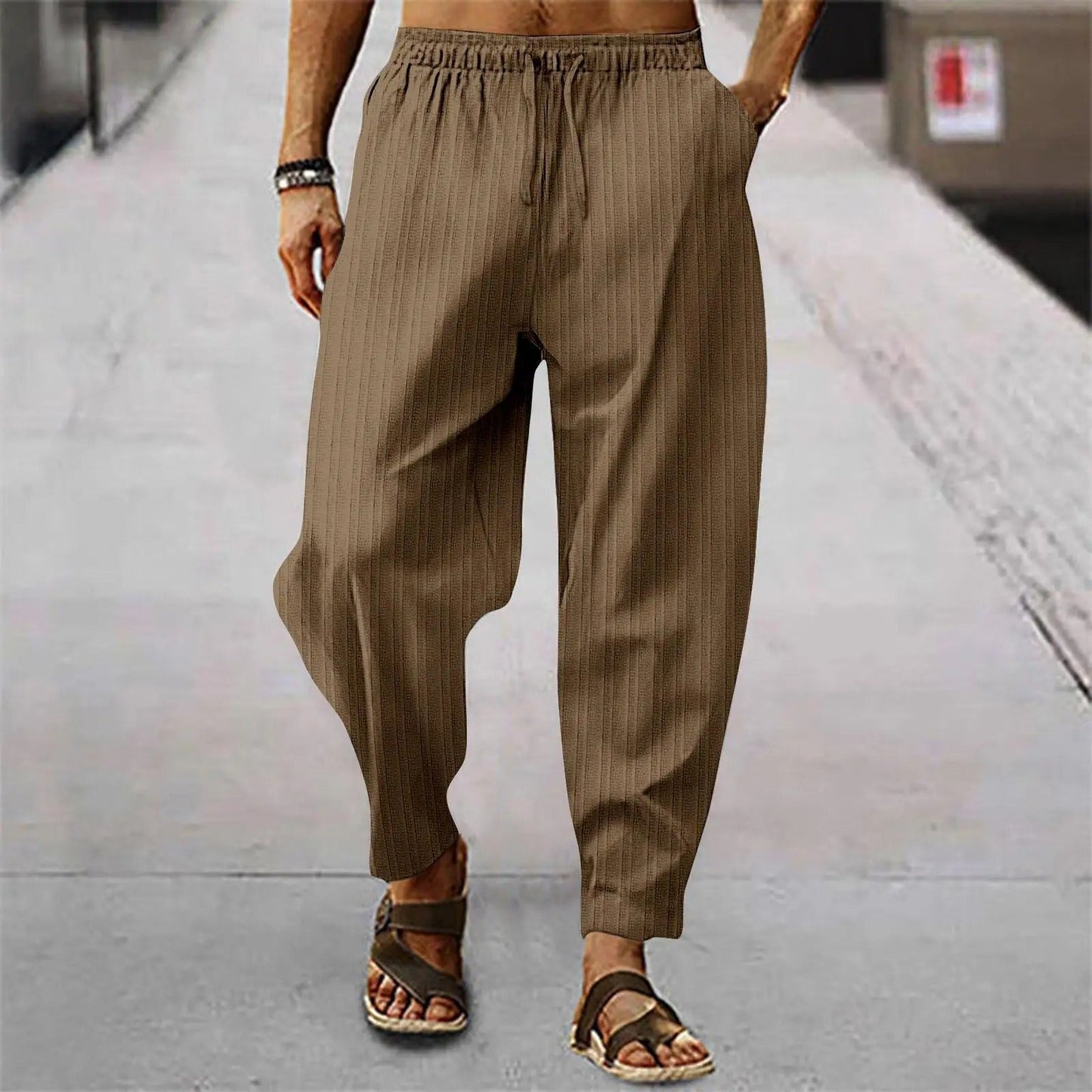 Men's Linen Trousers Comfortable Summer