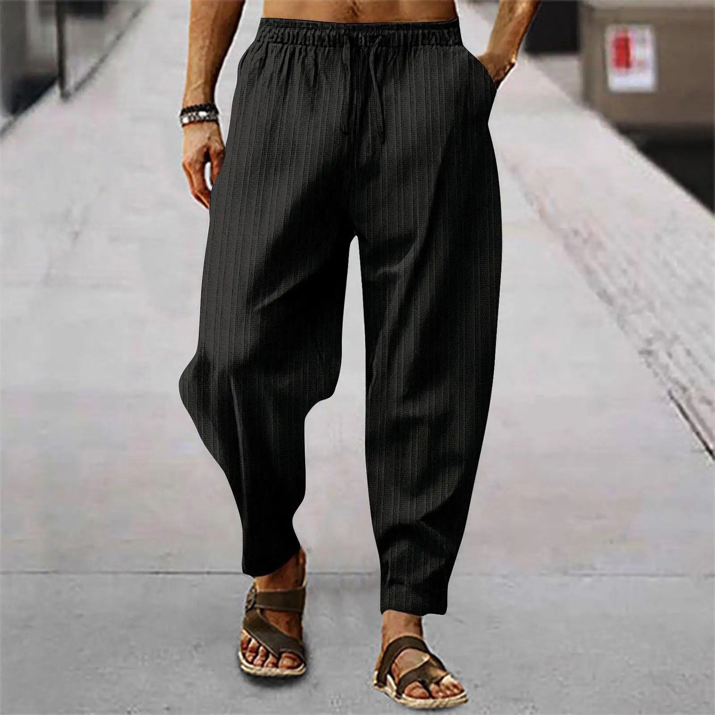 Men's Linen Trousers Comfortable Summer