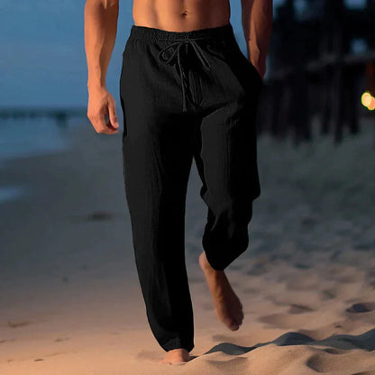 Comfortable Men's Linen Trousers Summer Casual