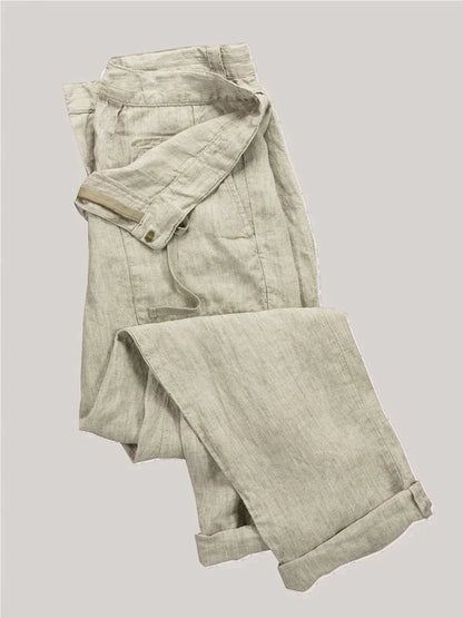 Leinen Sommerhosen Männer Elegant - IdealeKleiden
