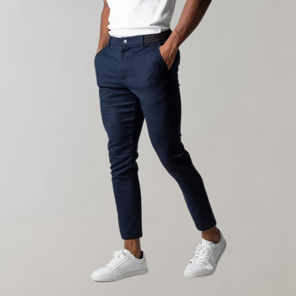 Modische Chinos Herren Slim Fit Leicht Baumwolle - IdealeKleiden