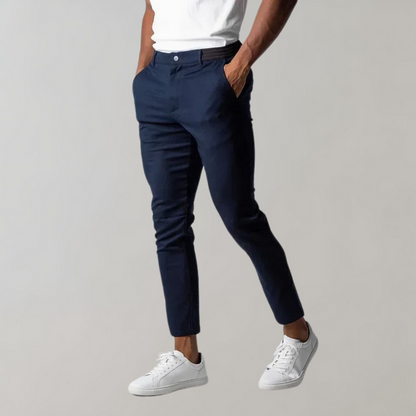 Modische Chinos Herren Slim Fit Leicht Baumwolle - IdealeKleiden