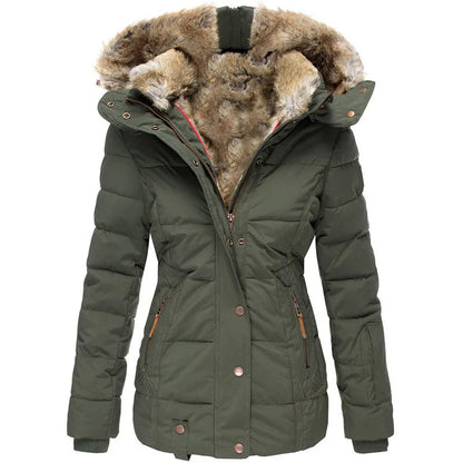 Warm Winter Dress Hood Faux Fur
