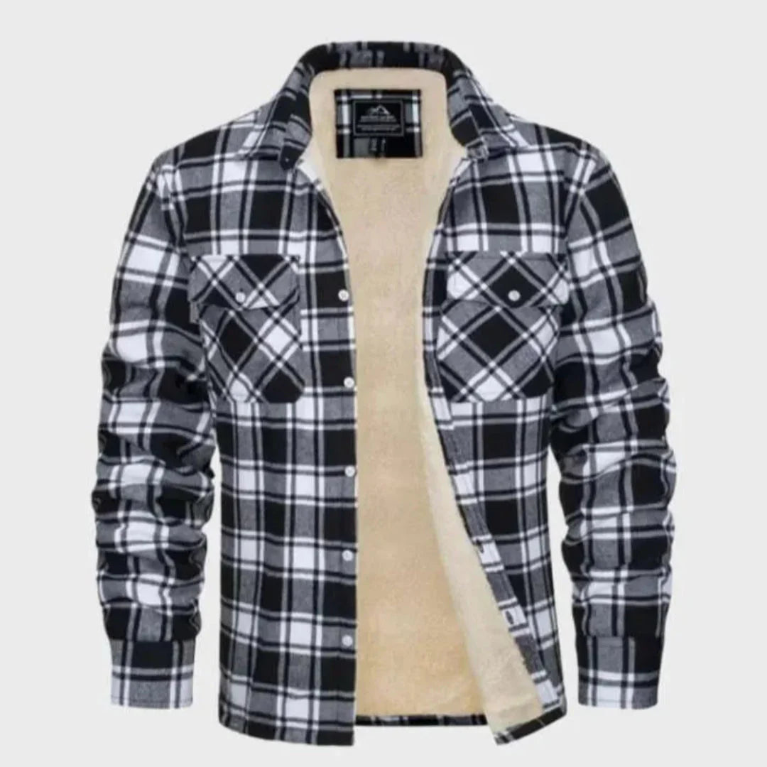 Soft Flannel Jacket Sherpa Lining Women's Shell