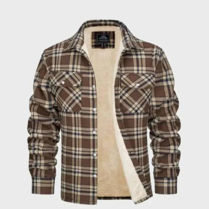 Soft Flannel Jacket Sherpa Lining Women's Shell