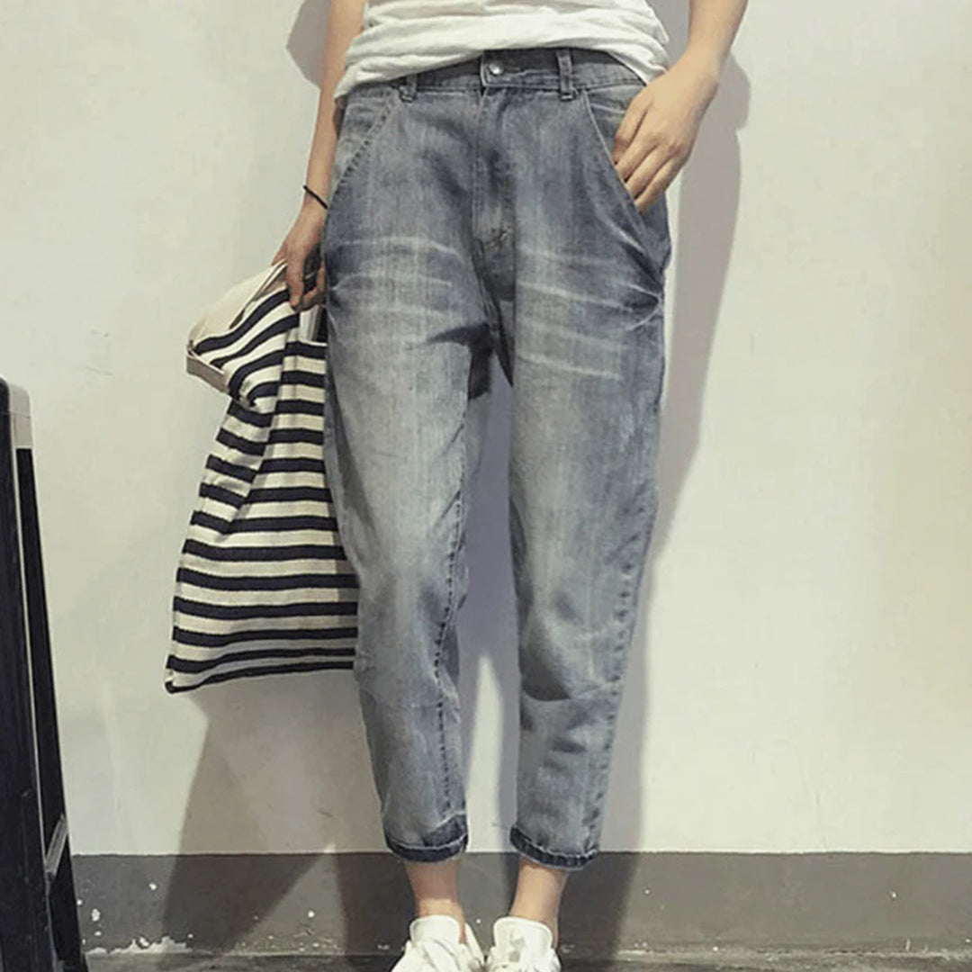 Kurze Jeans Relaxed Fit Weich Denim - IdealeKleiden