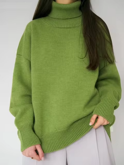 Comfortable turtleneck sweaterLoose fit