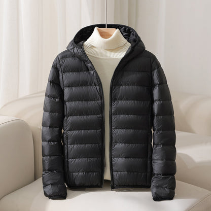 Hooded Jacket Quilted Down Warm Insulated