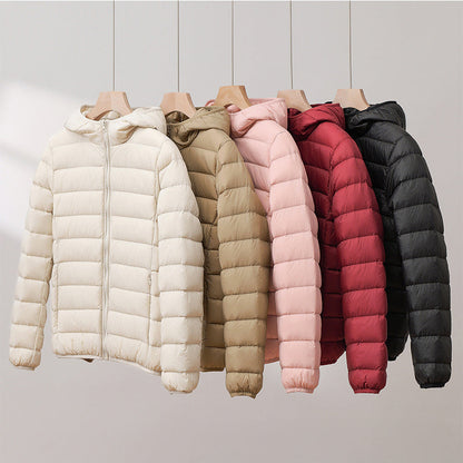 Hooded Jacket Quilted Down Warm Insulated