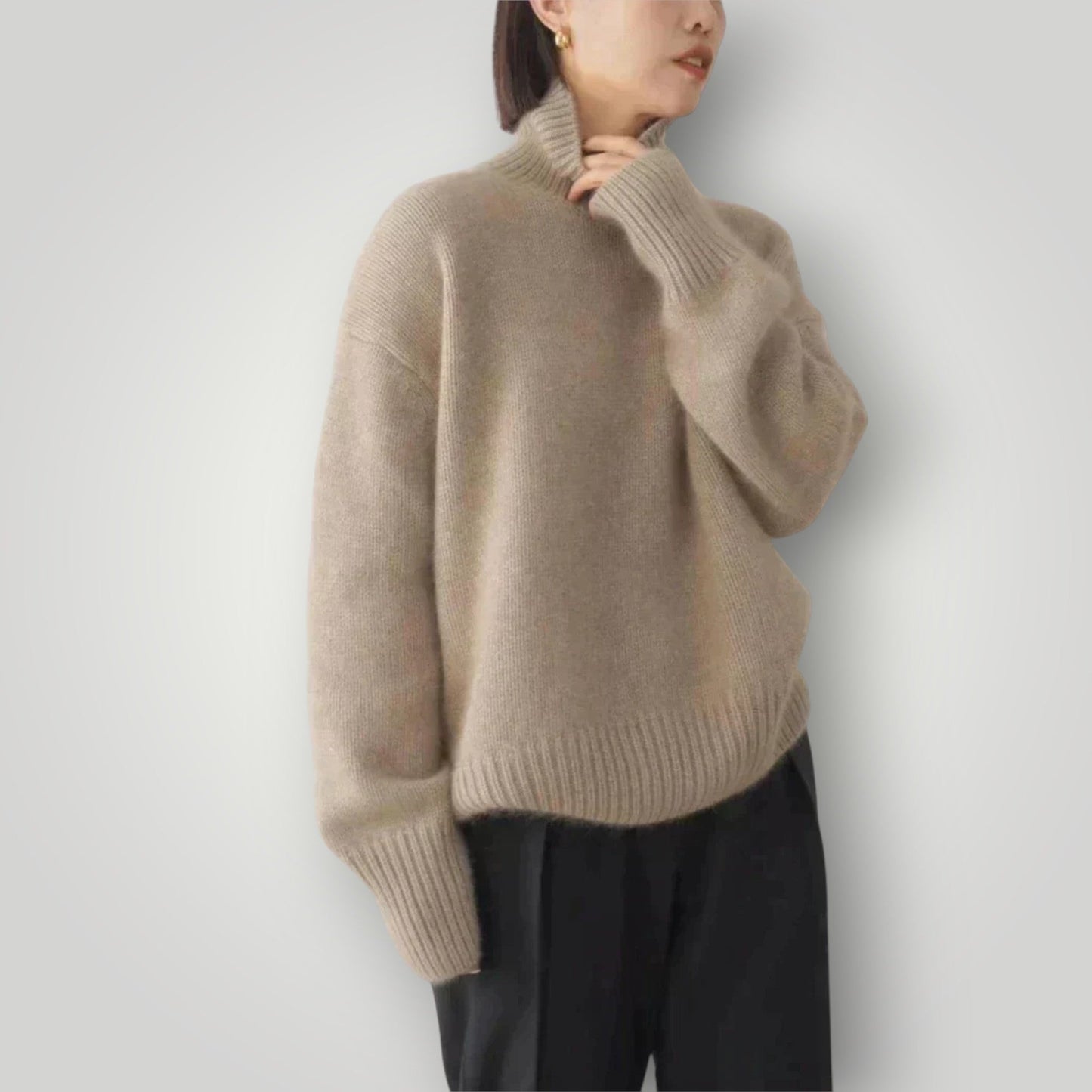Women's Turtleneck Sweater Soft Warm Winter