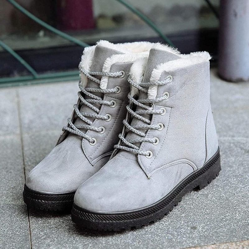 Women's Ankle Boots Lacing Soft Lining