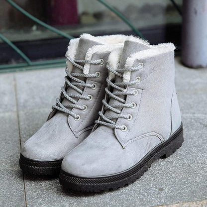 Women's Ankle Boots Lacing Soft Lining